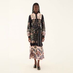 Farm Rio Black Marvelous Maxi Dress